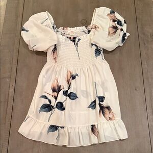 Chic Floral Puff Sleeve Blouse